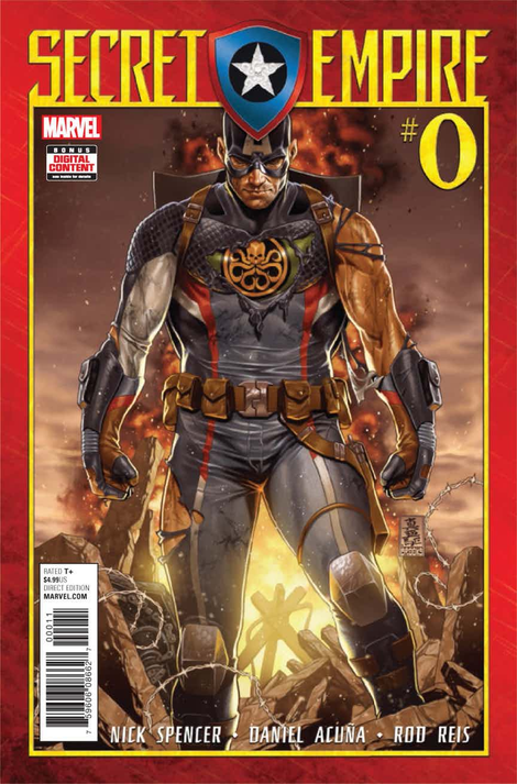 Illustration for article titled Captain America is a fascist, Batman has shitty Watchmen crossover in DC and Marvel’s latest insults